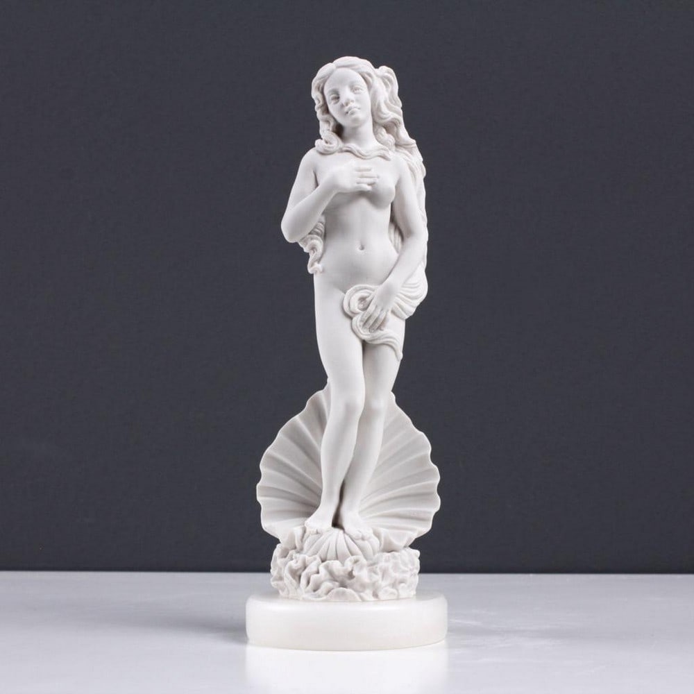 Cold Formed Carrara Marble Sculpture "Birth of Venus" - (0.9lbs): Cold Formed Carrara Marble Sculpture "Birth of Venus" - (0.9lbs) The Venus sculpture captures the essence of "The Birth of Venus," an iconic painting by the Italian artist Sandro