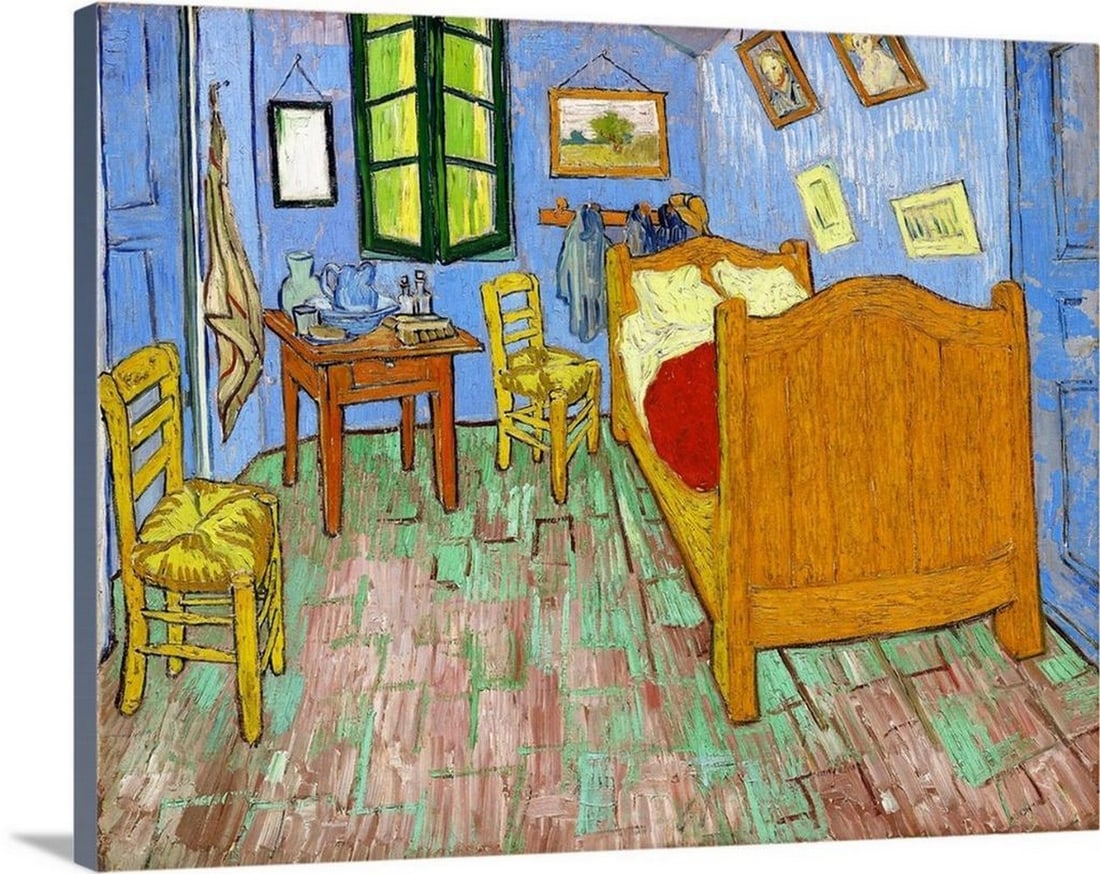 Van Gogh's The Bedroom Wall Art Canvas Reproduction - 24" x 30": Van Gogh's The Bedroom Wall Art Canvas Reproduction - 24" x 30" Vincent van Gogh valued his painting The Bedroom so deeply that he created three versions: the first in 1888 for his "Ye