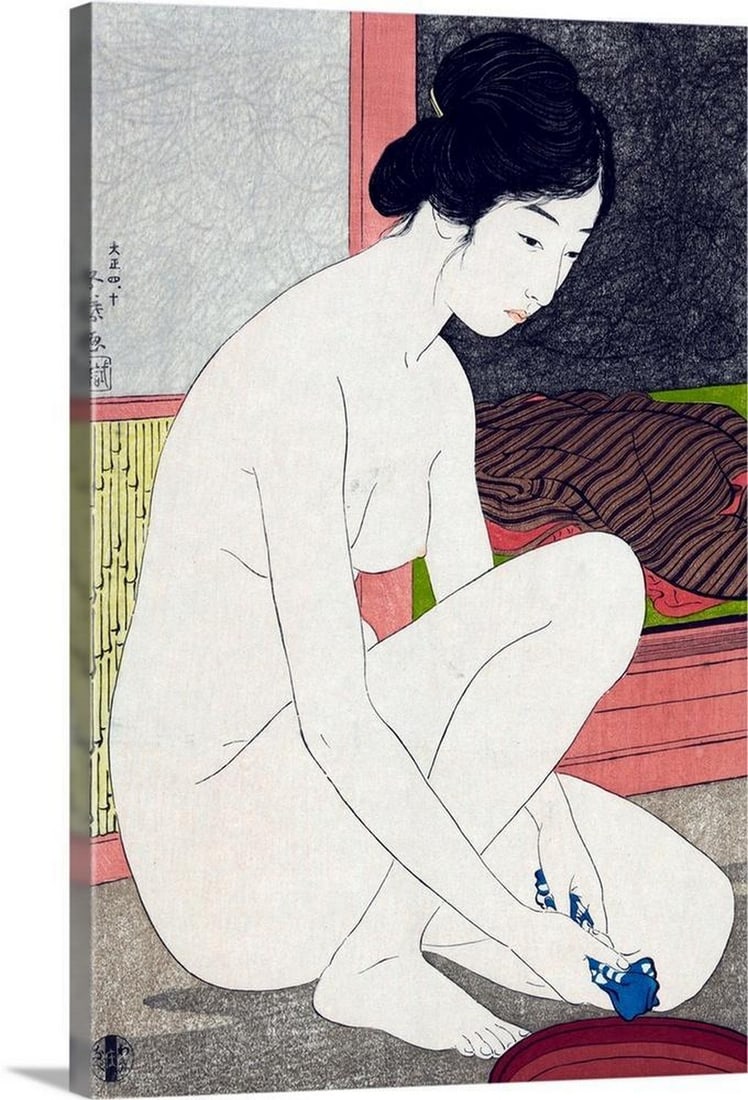 Yokugo No Onna By Hashiguchi Goo Canvas Reproduction (1 of 1)