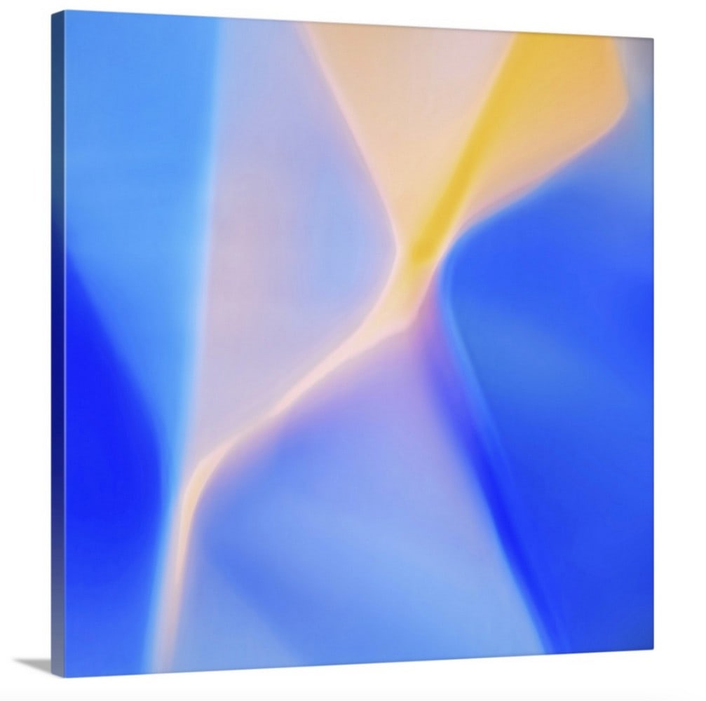 Fluid Time Canvas Reproduction by Ursula Abresch: Fluid Time Canvas Reproduction by Ursula Abresch Closeup of a glass reflecting colors. About the Artist: Ursula Abresch Ursula Abresch's unique photography style can be classified as photo-impre