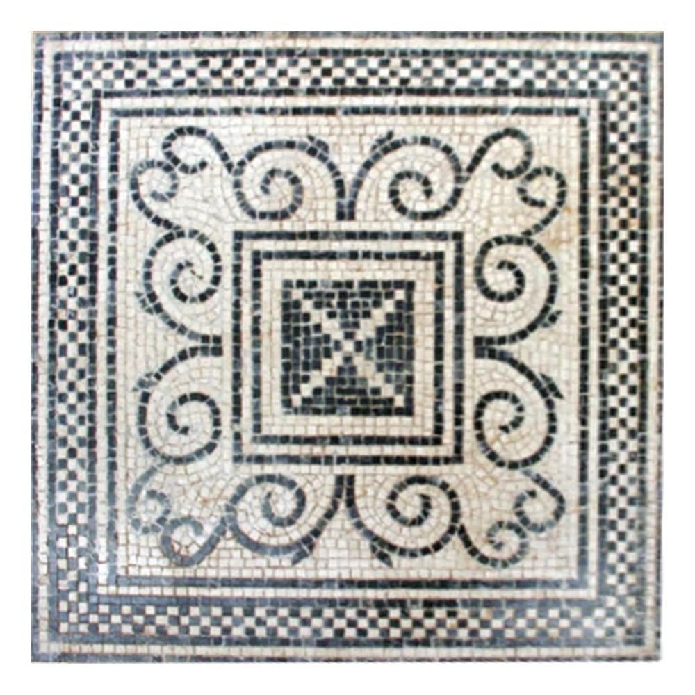 Chess: Black Geometric Wall Mosaic (1 of 2)