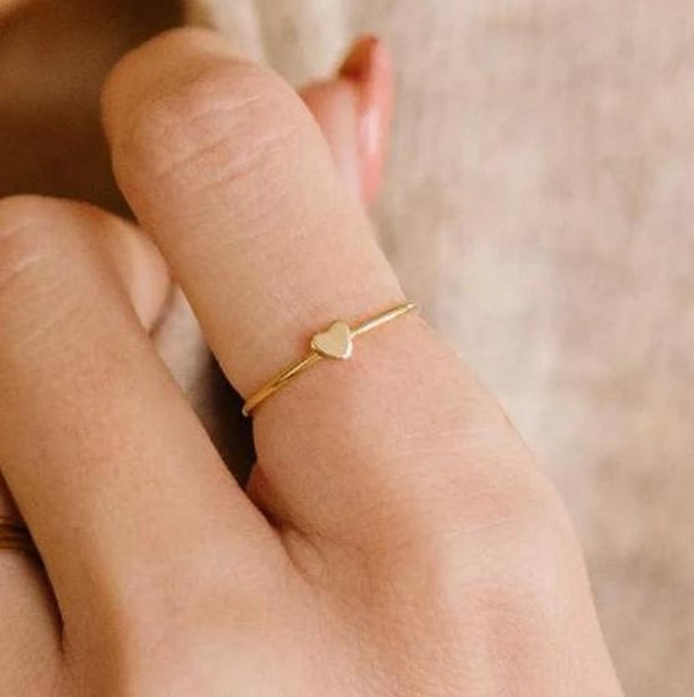 Heartfelt Stacking Ring - Size 9 - 3