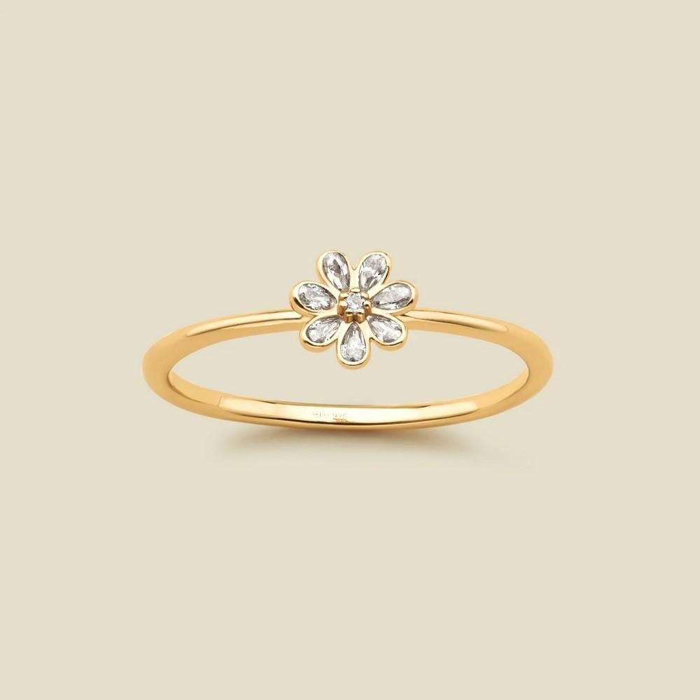 Daisy Pavé Ring - Size 7 - 2