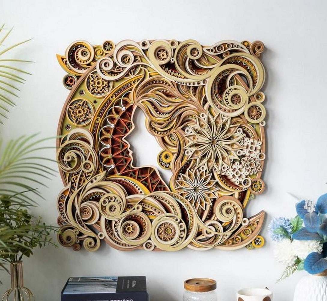 Whispers of the Grove 3D Multi-Layer Wooden Wall Art (1 of 6)