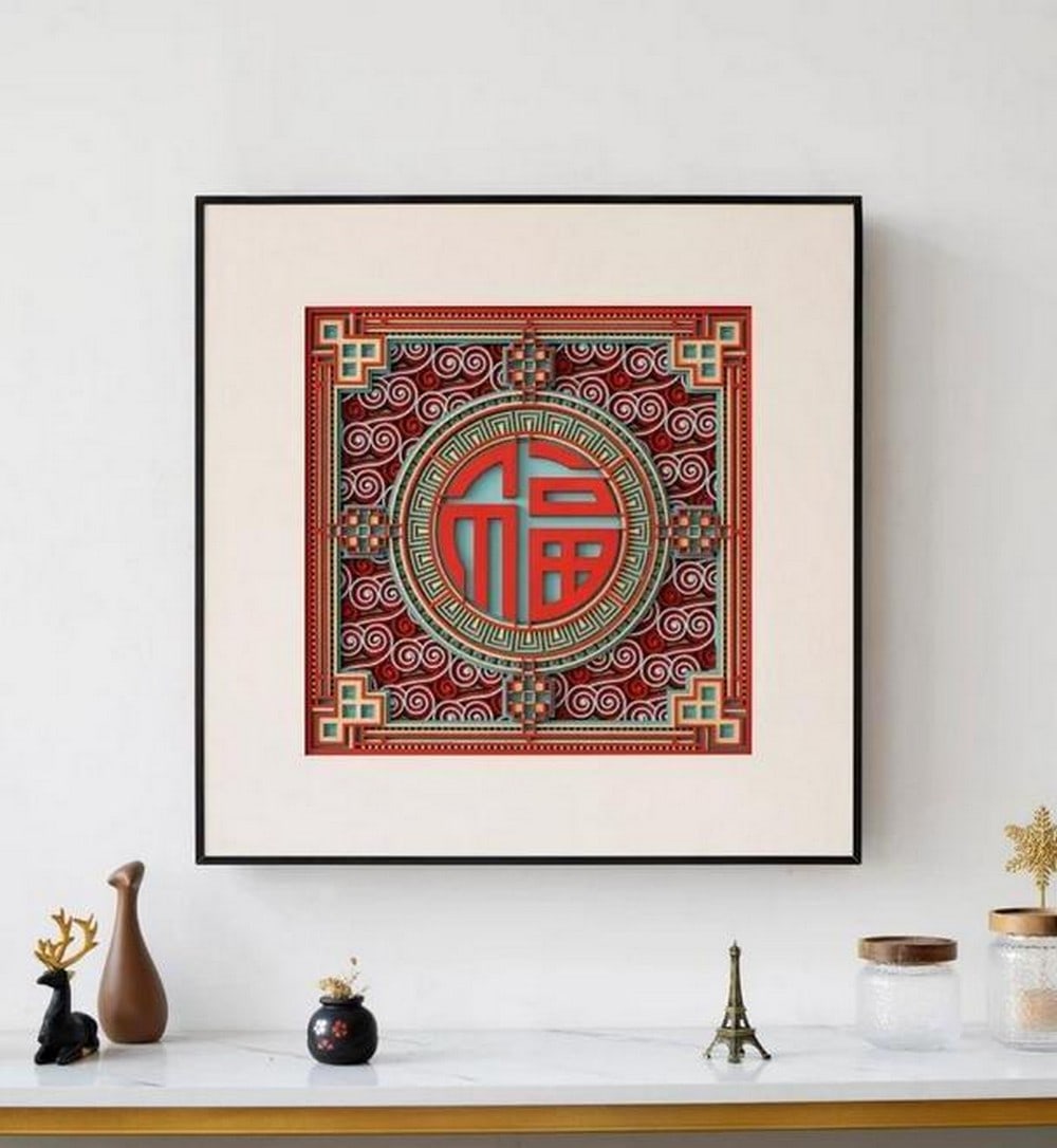 Blessing 3D Multi-Layer Wooden Wall Art (1 of 7)