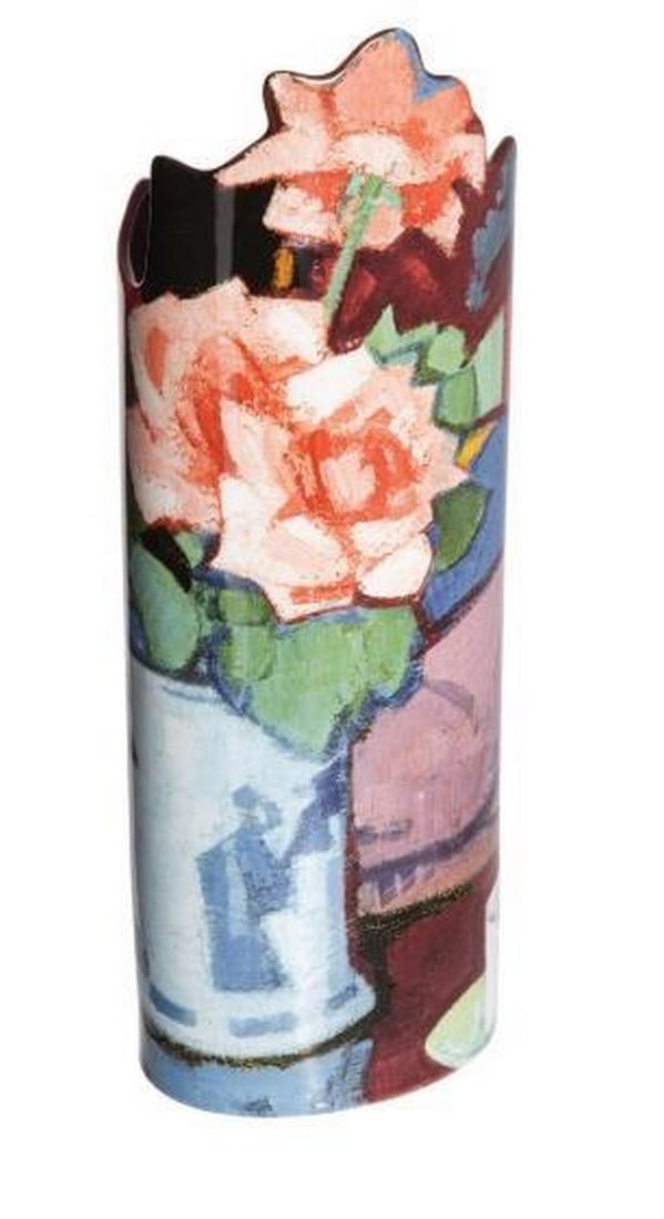 Peploe-Inspired Roses Porcelain Vase (1 of 2)