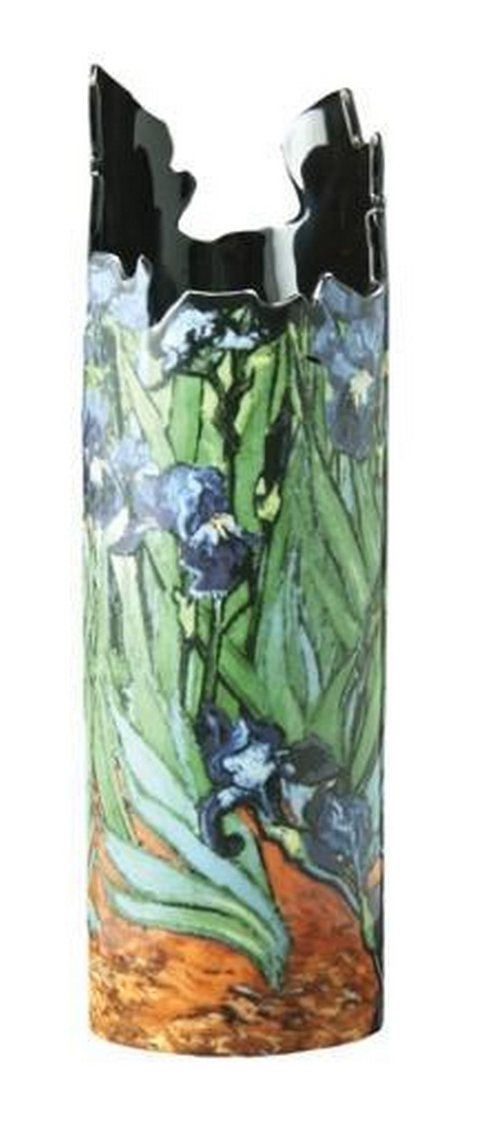 Ceramic Vase Inspired By Van Gogh’s Irises: Ceramic Vase Inspired By Van Gogh’s Irises Bring the beauty of Van Gogh’s Irises into your home with this stunning ceramic art vase, inspired by the master’s vibrant and expressive brushstrokes