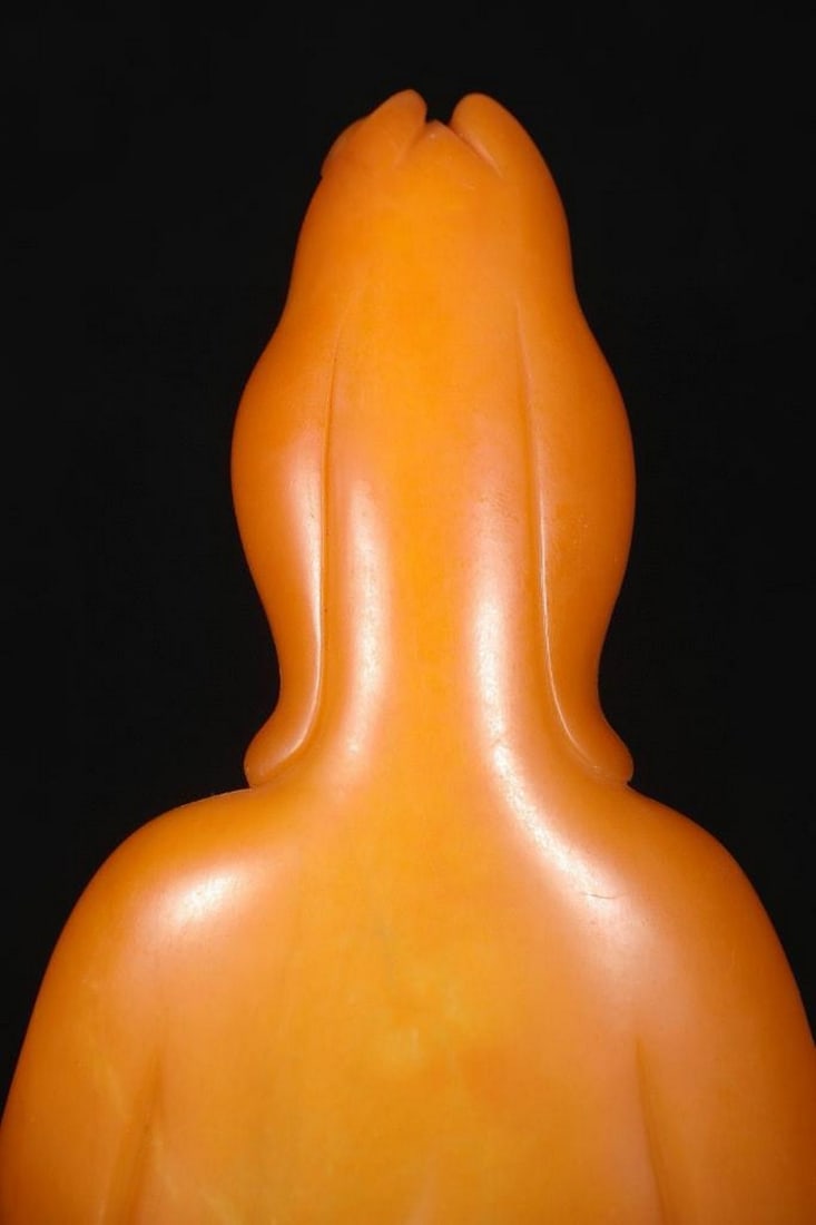 Guanyin Statue Holding A Bottle - 3