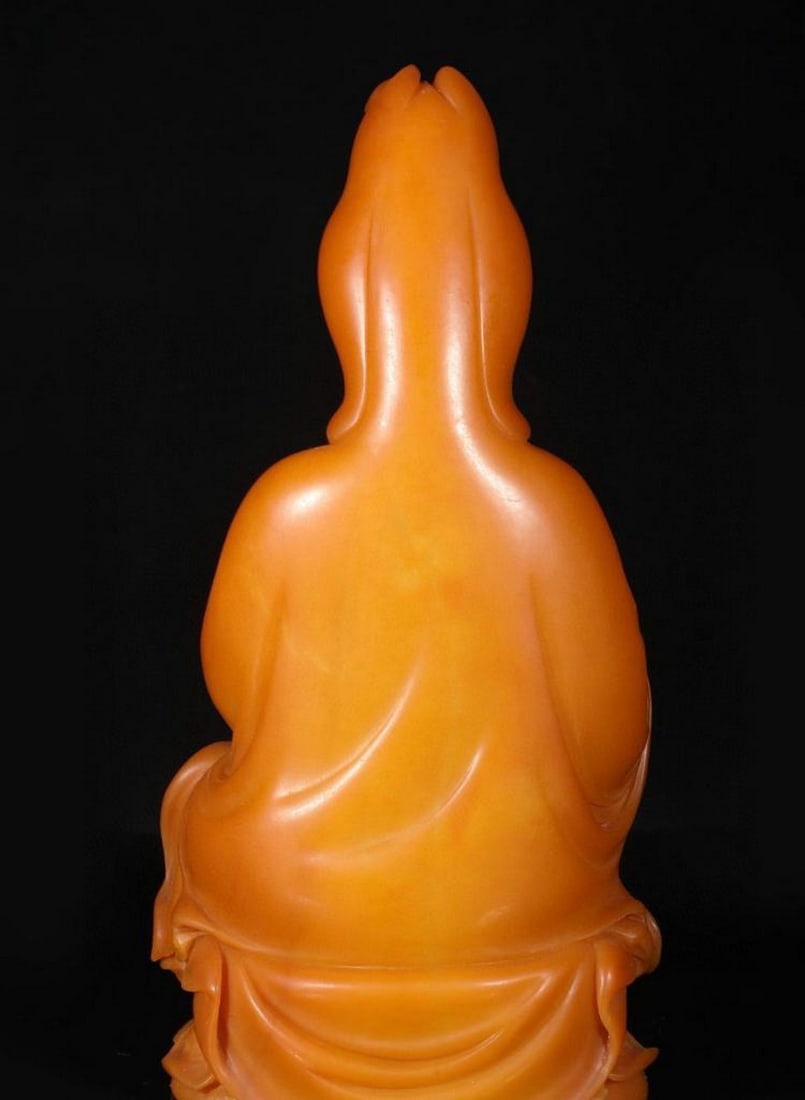 Guanyin Statue Holding A Bottle - 4