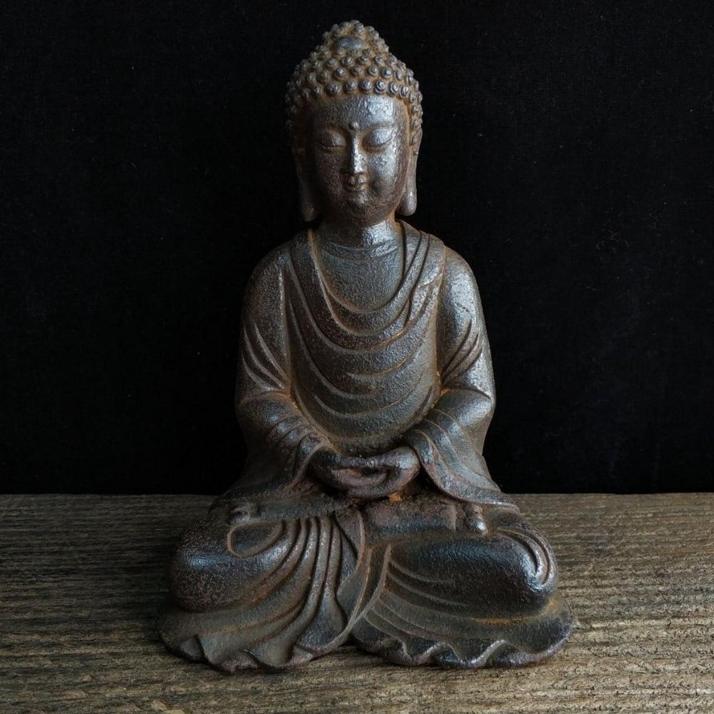 Antique Iron Shakyamuni Buddha Statue (1 of 5)