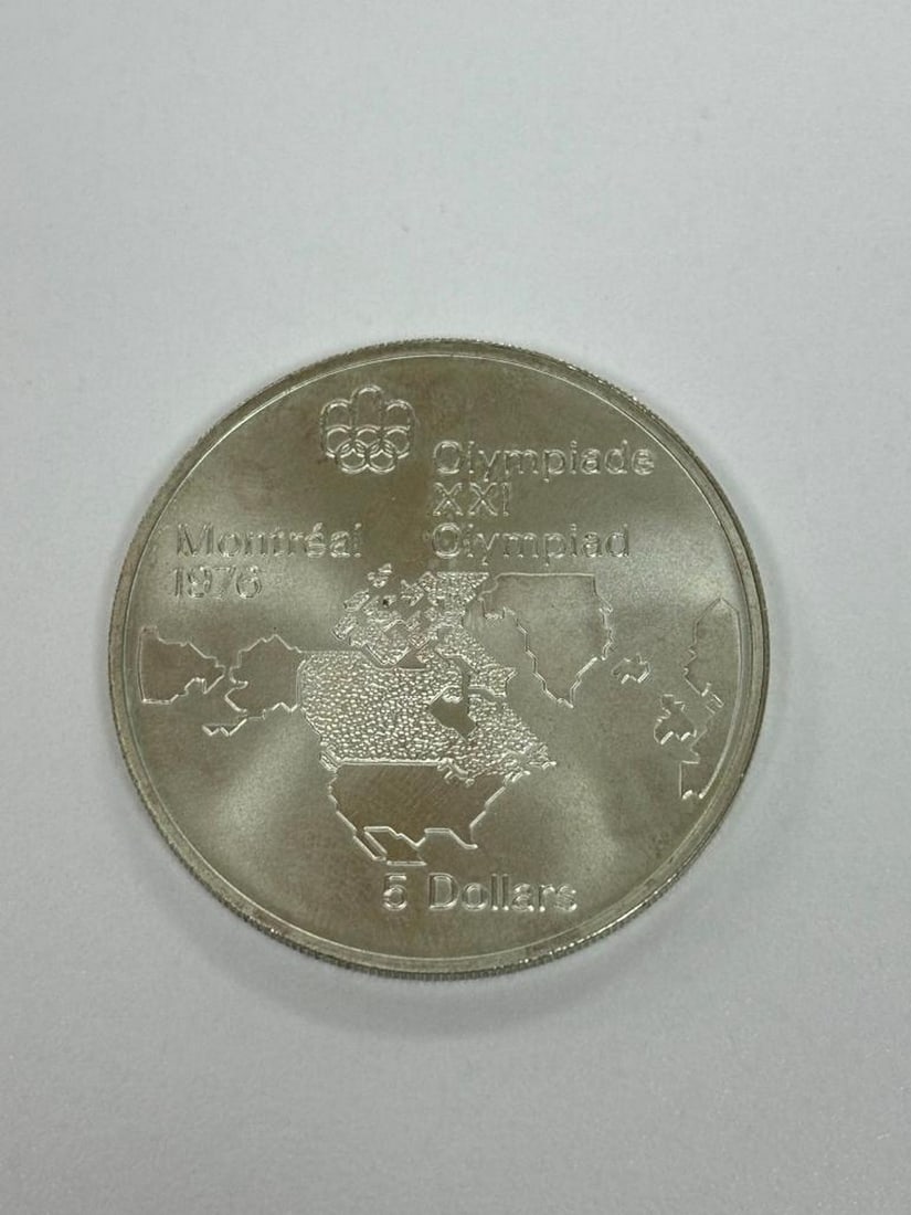 1976 Montreal Olympiade XXI 5$ Coin (1 of 2)