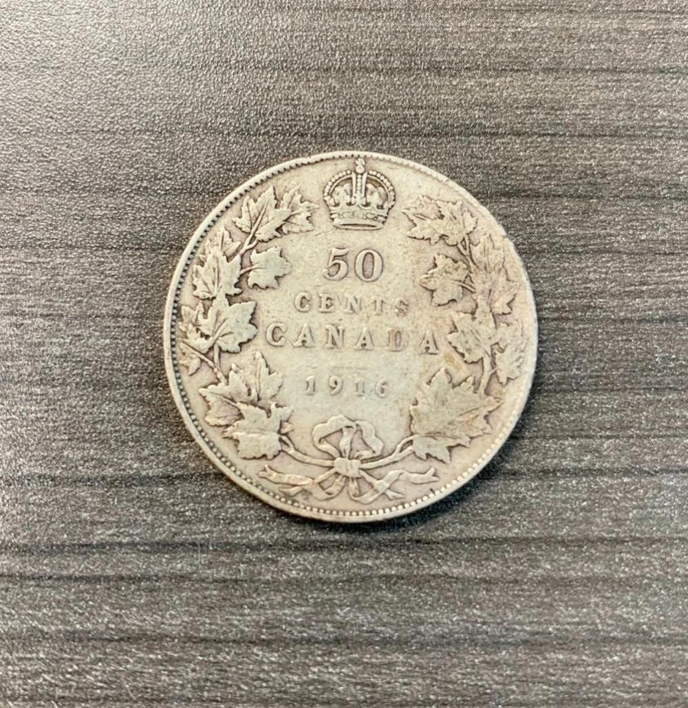 1916 50 Cents - George V (1 of 2)