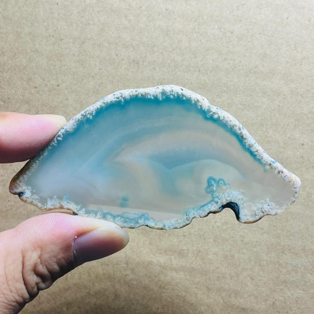 23g Natural agate Agate Geode Slab/Slice quartz crystal mineral specimen (1 of 5)