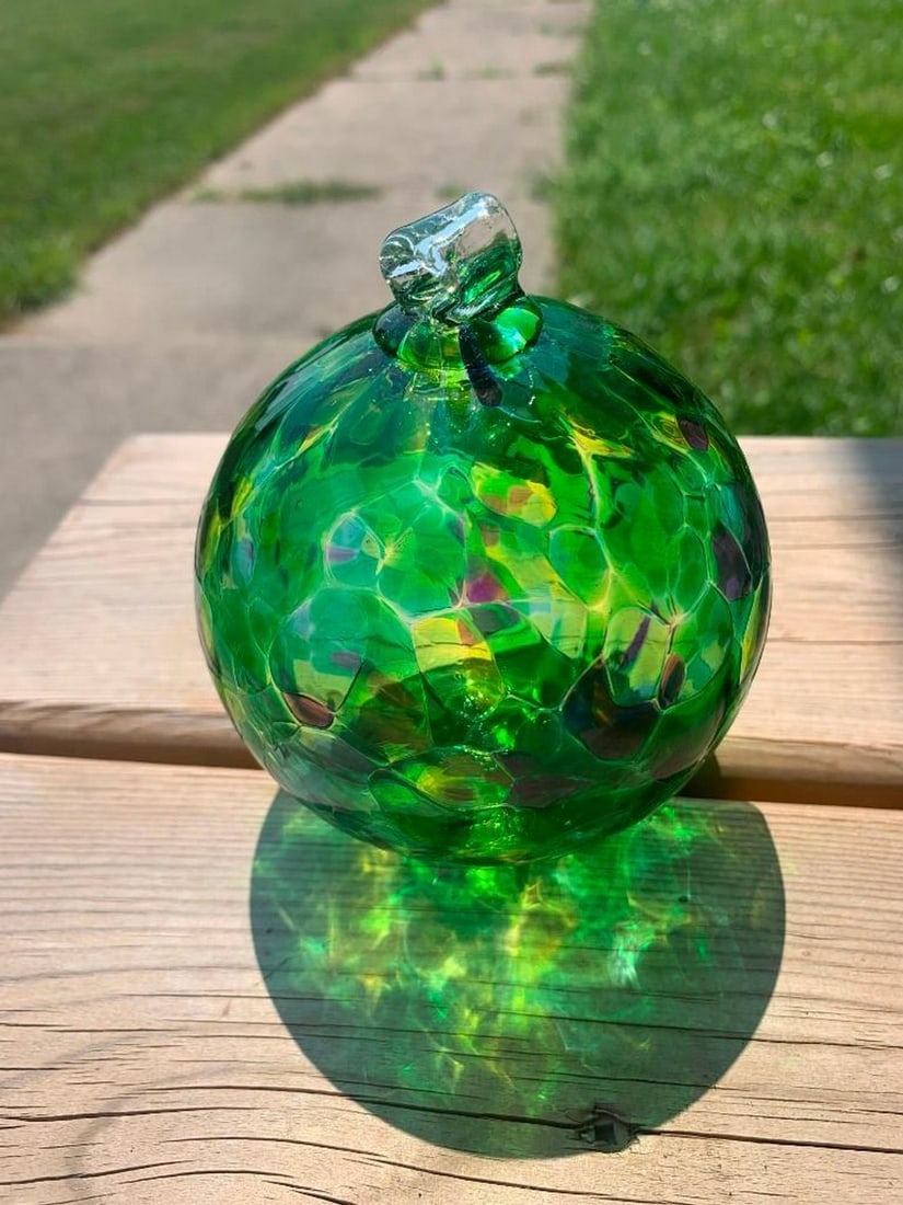 Handblown Glass Window Ornament Forest Tones (1 of 11)