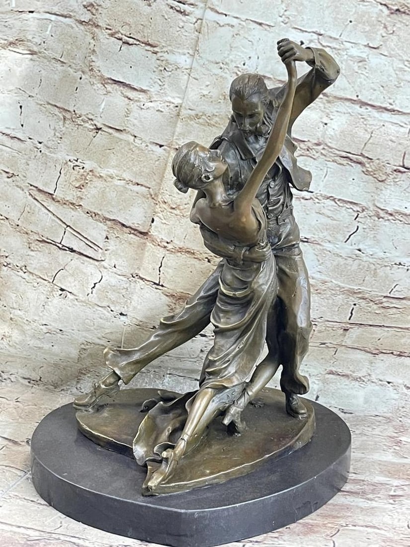 Romantic Dancing Couple Bronze Sculpture (1 of 5)