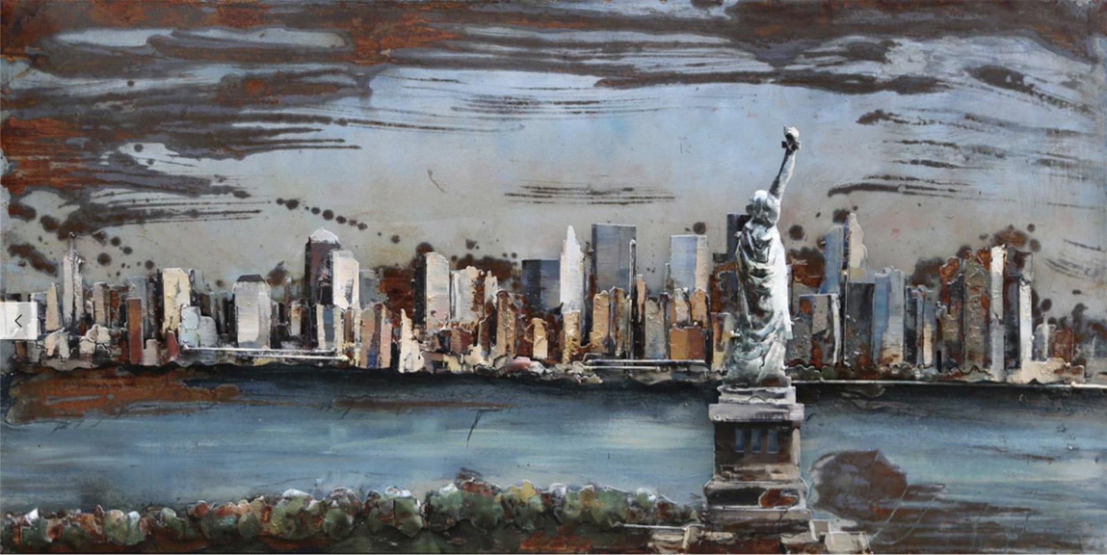 Scenic New York Skyline Wall Painting (1 of 1)