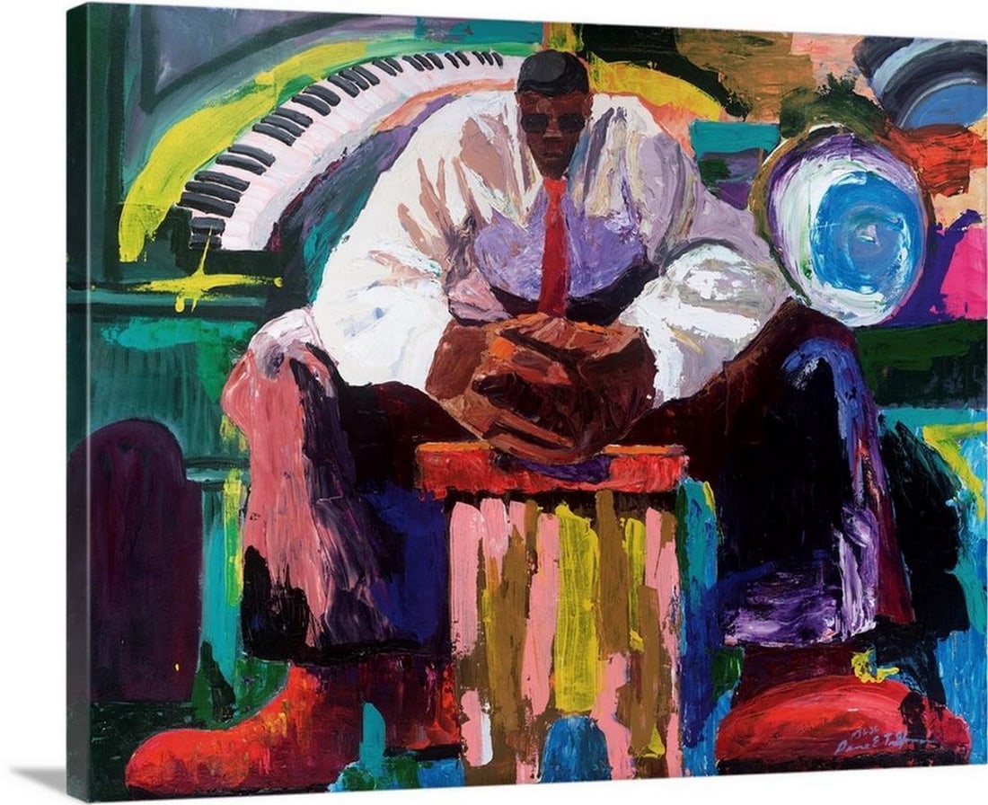Before The Gig' Canvas Print Wall Art: 'Before The Gig' Canvas Print Wall Art This Before The Gig canvas print by Dane Tilghman depicts a jazz-themed scene, capturing figures in a moment of preparation and anticipation. The