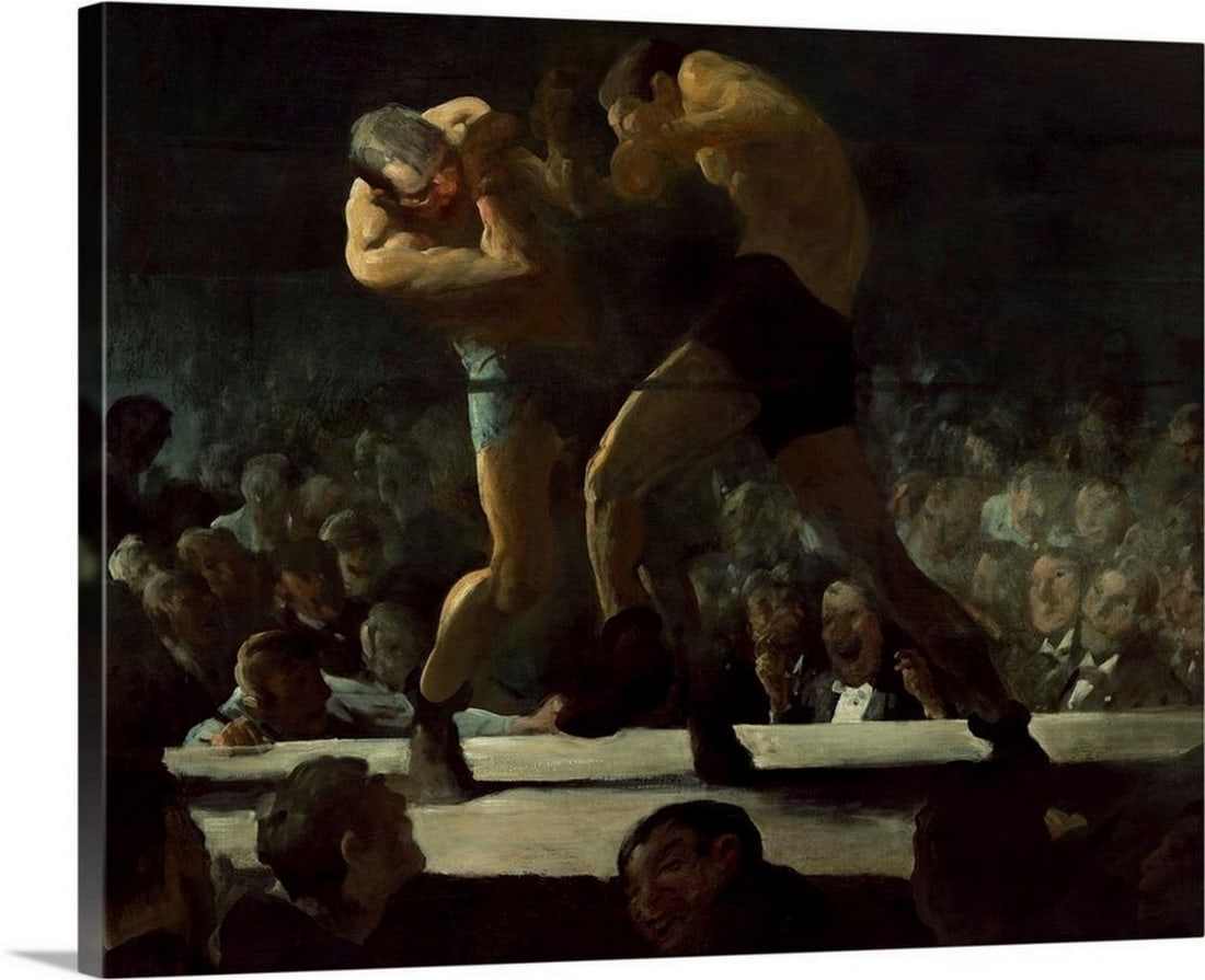 Club Night, 1907 Canvas Reproduction by George Bellows – 24" x 20" (1 of 2)