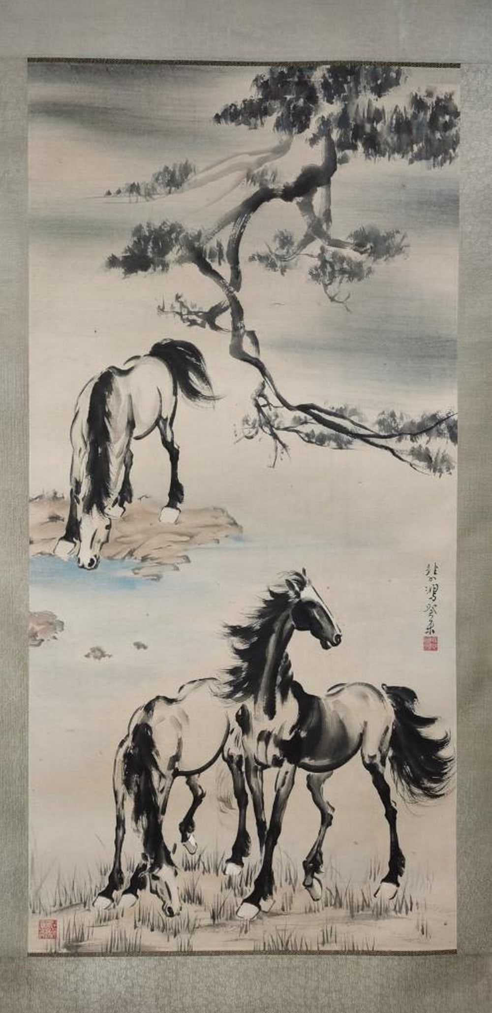 Graceful Horses Inspired Painting by Xu Beihong (1 of 5)