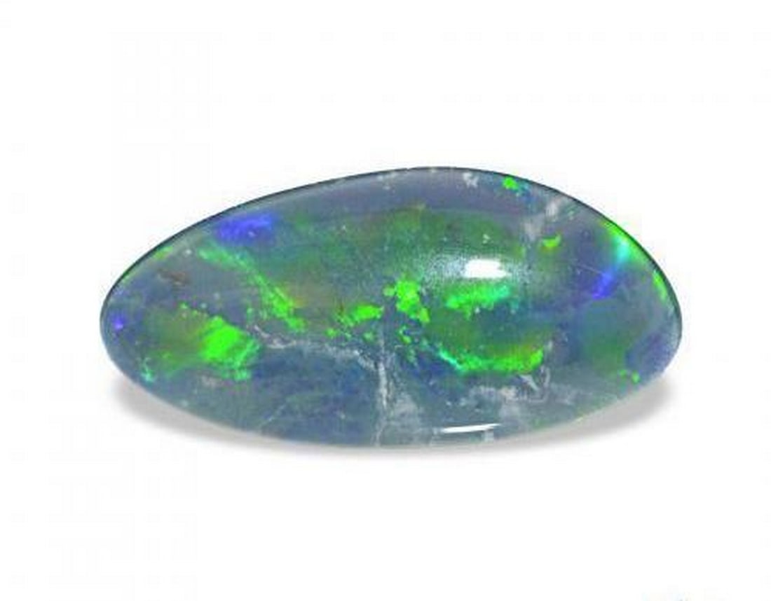 3.22 ct Natural Multicolor Opal Triplet, Fancy Cabochon, Opaque, Australia (1 of 3)