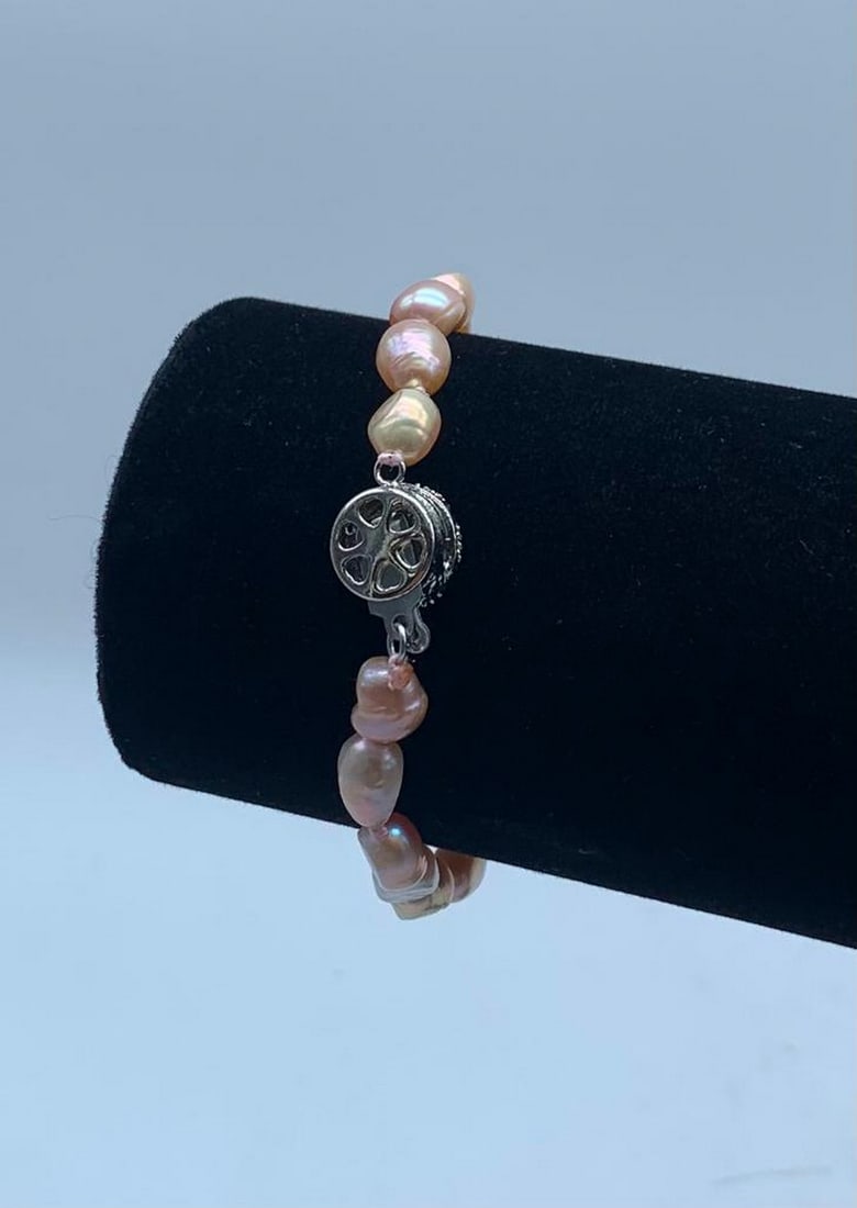 3" Sky Pink Bracelet With A Beautiful Collapses (1 of 4)