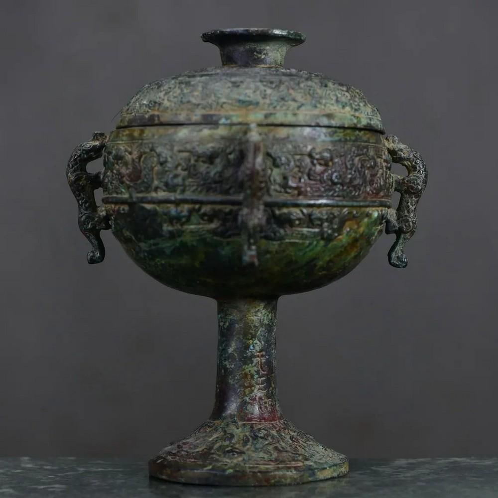 Antique Chinese Dragon Designed Goblet Ornament (1 of 8)