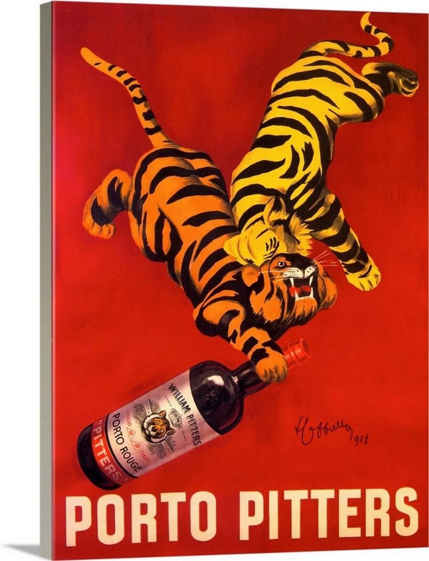 Porto Pitters – Vintage Liquor Advertisement Canvas Print (1 of 1)
