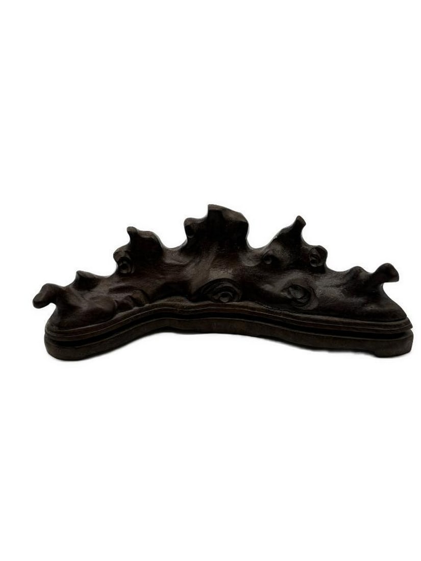 Chinese Hand Carved Wood Storm Clouds Paper Weight (1 of 5)