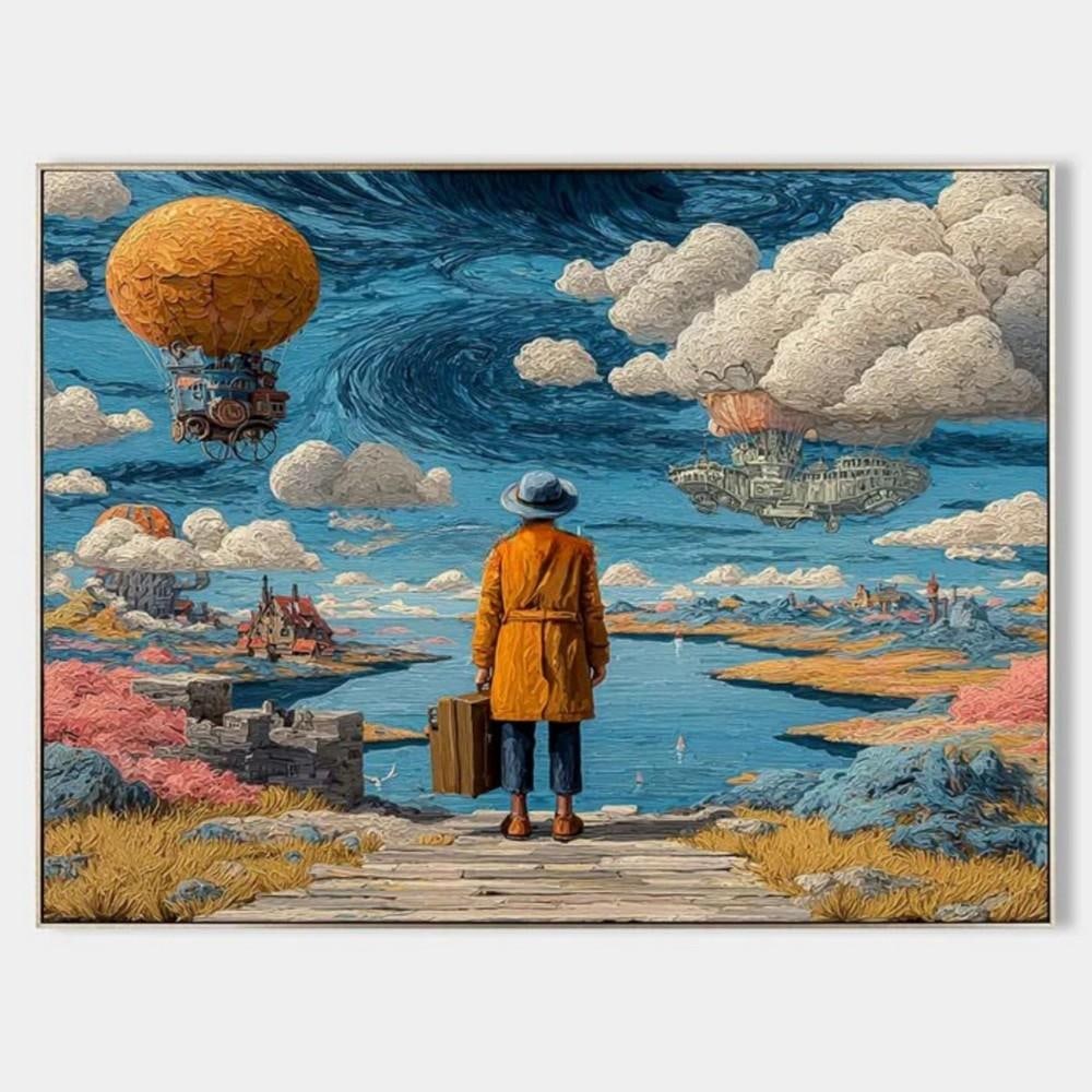 The Horizon Awaits Surreal Journey Canvas Painting (1 of 2)