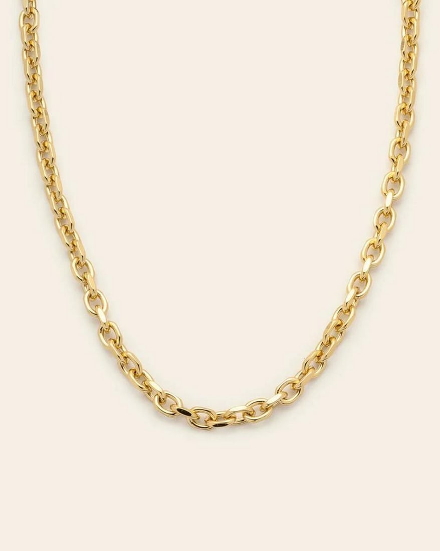 Radiant Link Chain Necklace – Gold (1 of 2)