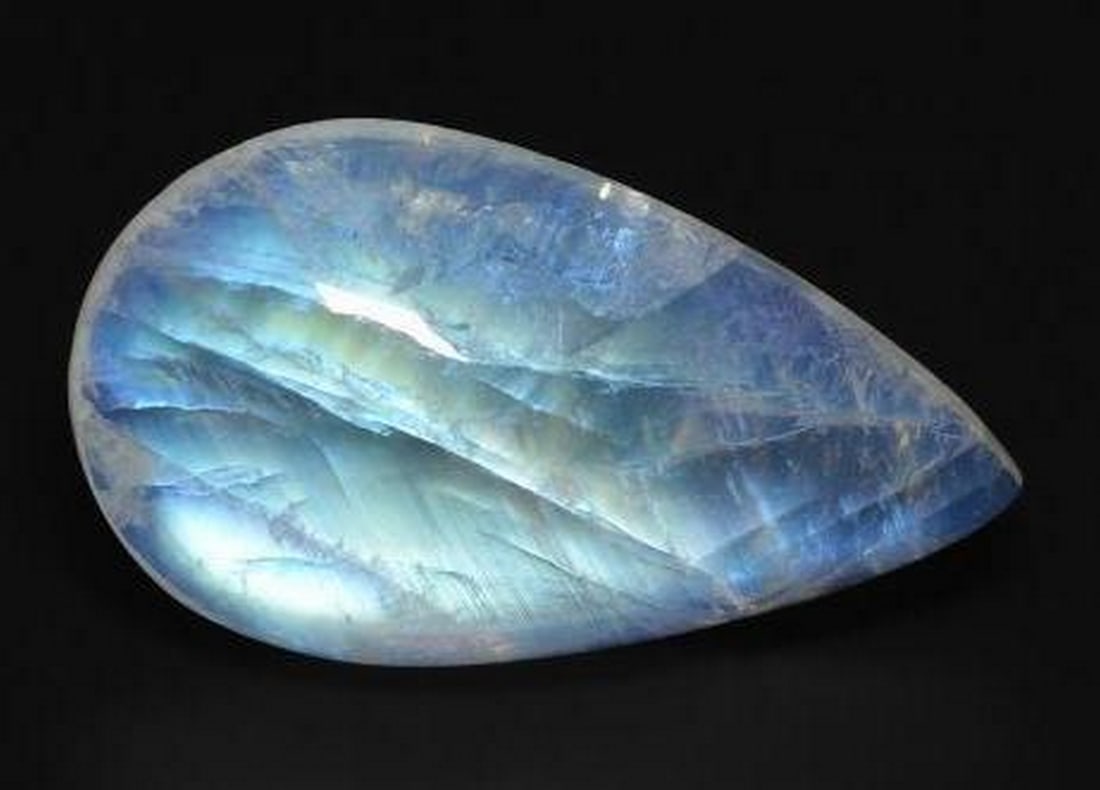 8.21 ct Pear Cabochon Ethereal Light Rainbow Moonstone (1 of 3)