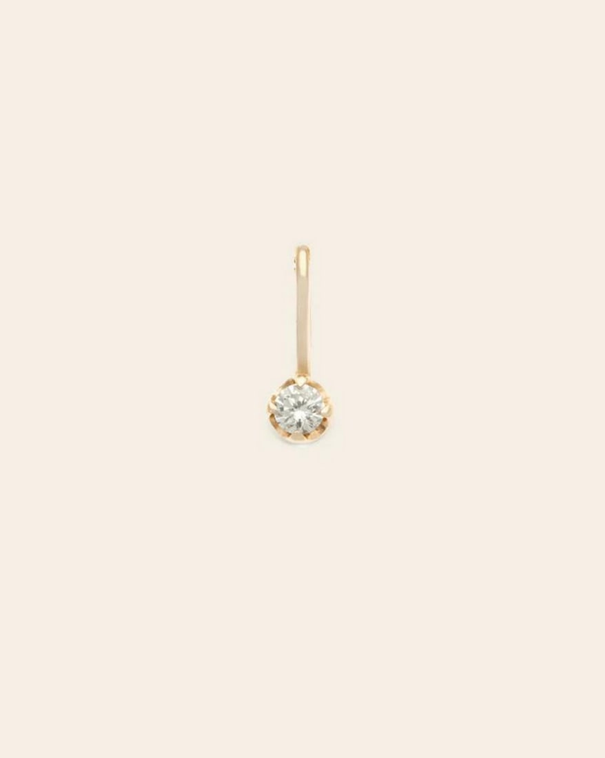 14k Solid Gold 2mm Diamond Pendant: 14k Solid Gold 2mm Diamond Pendant Elevate your everyday necklace stack with the 2mm diamond pendant, adding a touch of effortless luxury that's perfect for any season, occasion, or moment.