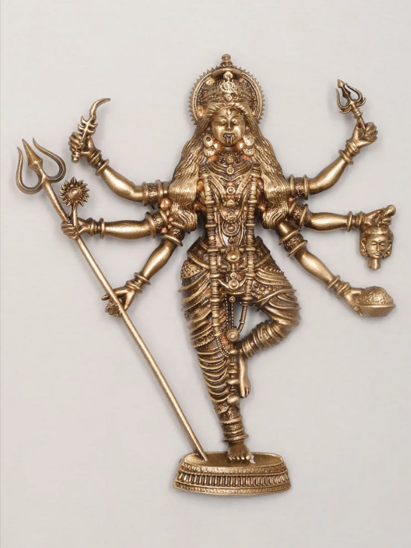 Kali's Sacred Presence: Kali's Sacred Presence Embody strength, transformation, and courage with this stunning piece, capturing the fierce yet loving essence of the Divine Mother. More than just an accessory, it’s a we
