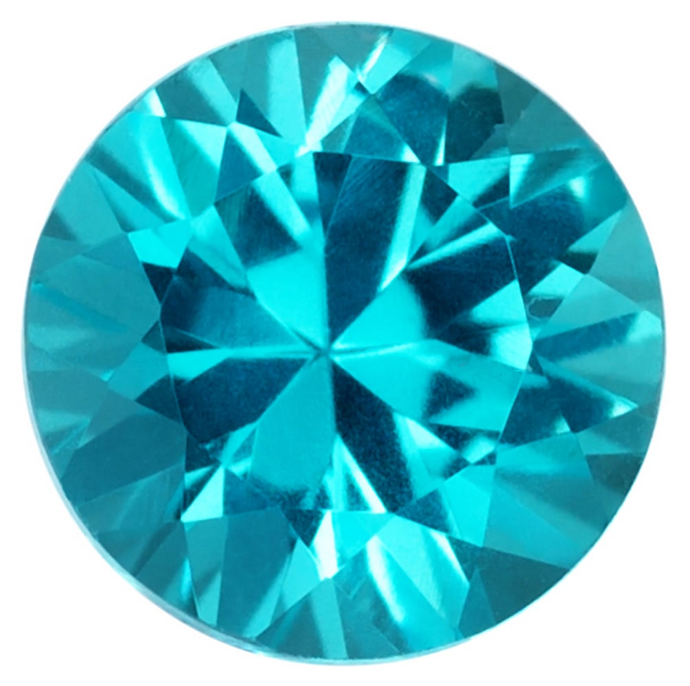 Natural Sri Lankan Extra Fine Round Cut Blue Apatite: Natural Gems Only: 100% Earth Mined