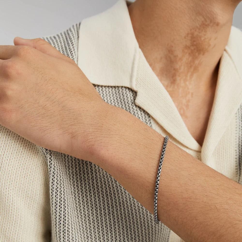 Classic Box Chain Titanium Bracelet - 2