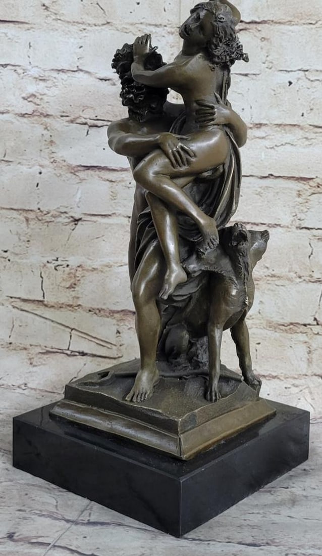 Hades Kidnapping Persephone Bronze Sculpture: Hades Kidnapping Persephone Bronze Sculpture. According to Greek mythology, Persephone was the daughter of Zeus and Demeter. Persephone was gathering flowers when she was abducted by Hades, who took h