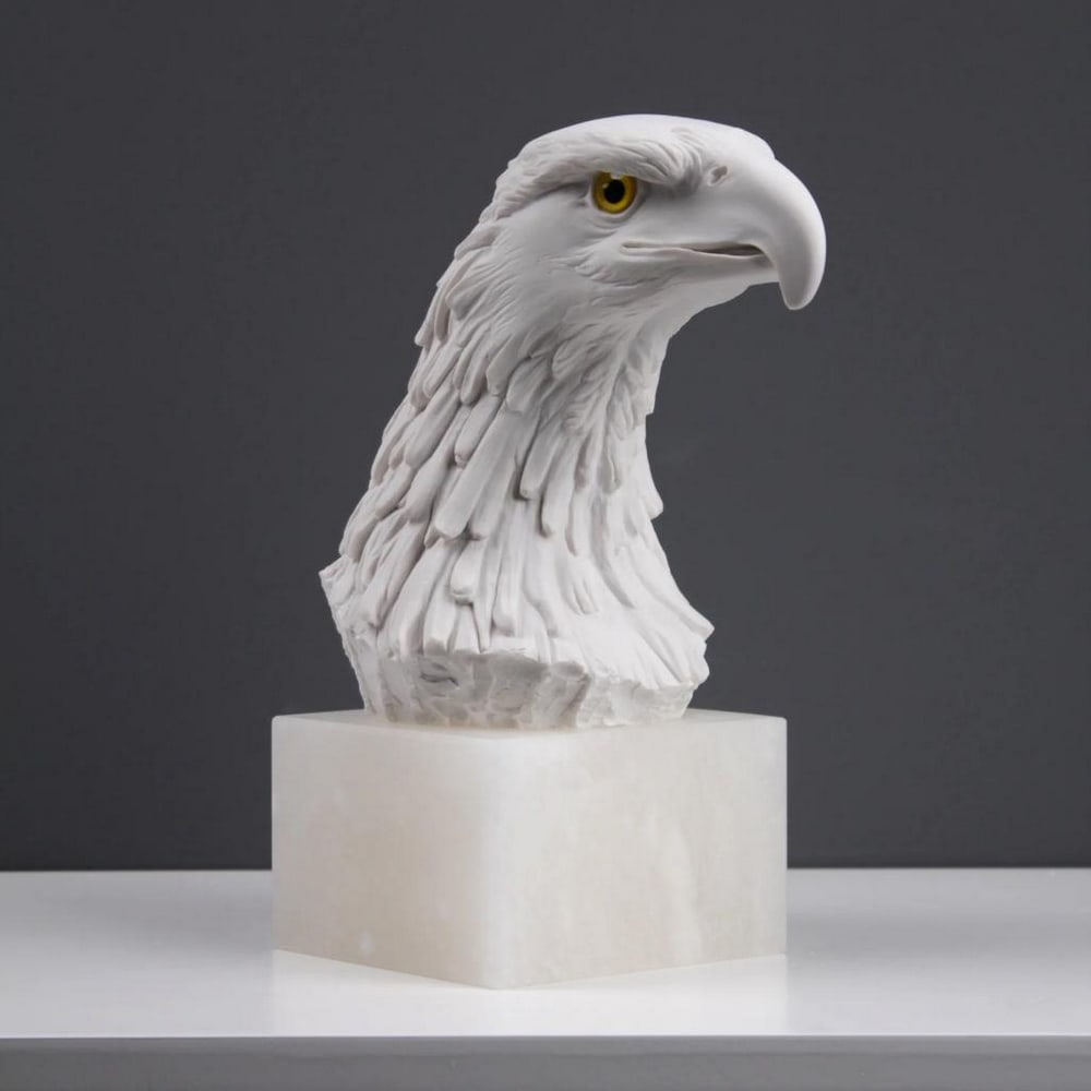 Eagle Head Guardian Sculpture - ( 8.1lbs) (1 of 7)