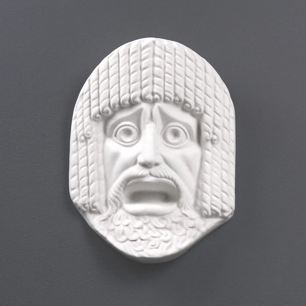 Greek Theatre Mask Wall Decor Sculpture - (4.8lbs): Greek Theatre Mask Wall Decor Sculpture - (4.8lbs) Theater was immensely popular in ancient Greek and Roman cultures, leading to the creation of actor and mask models in various materials like terraco