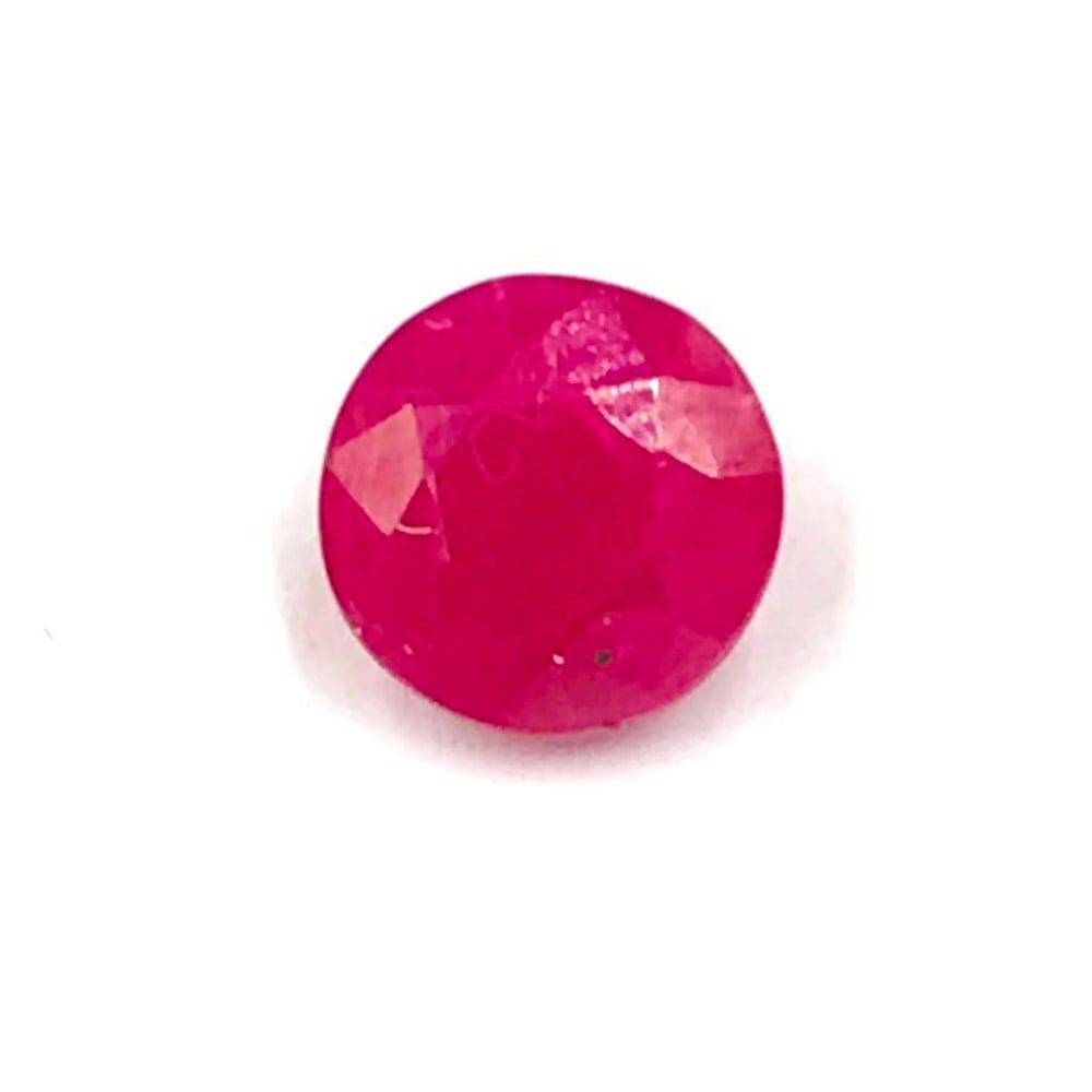 Round Faceted Ruby - 2