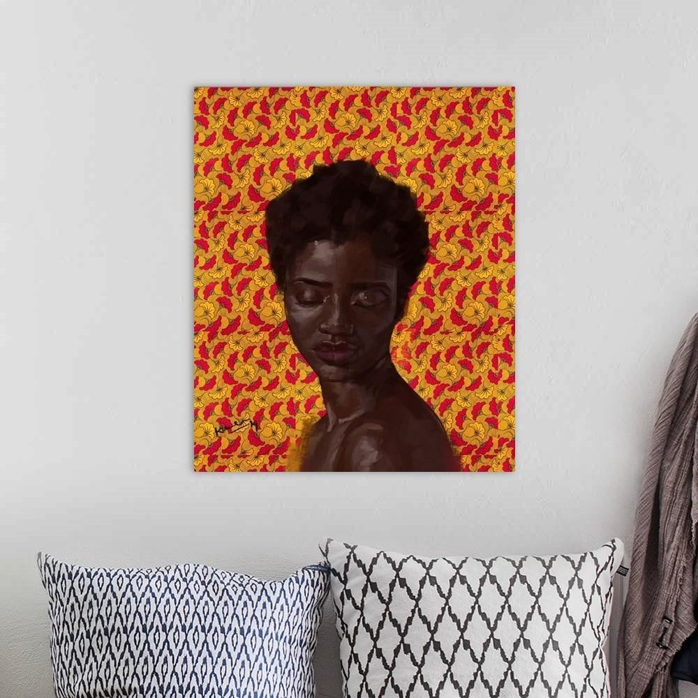 Hibiscus' Canvas Print Wall Art - 2
