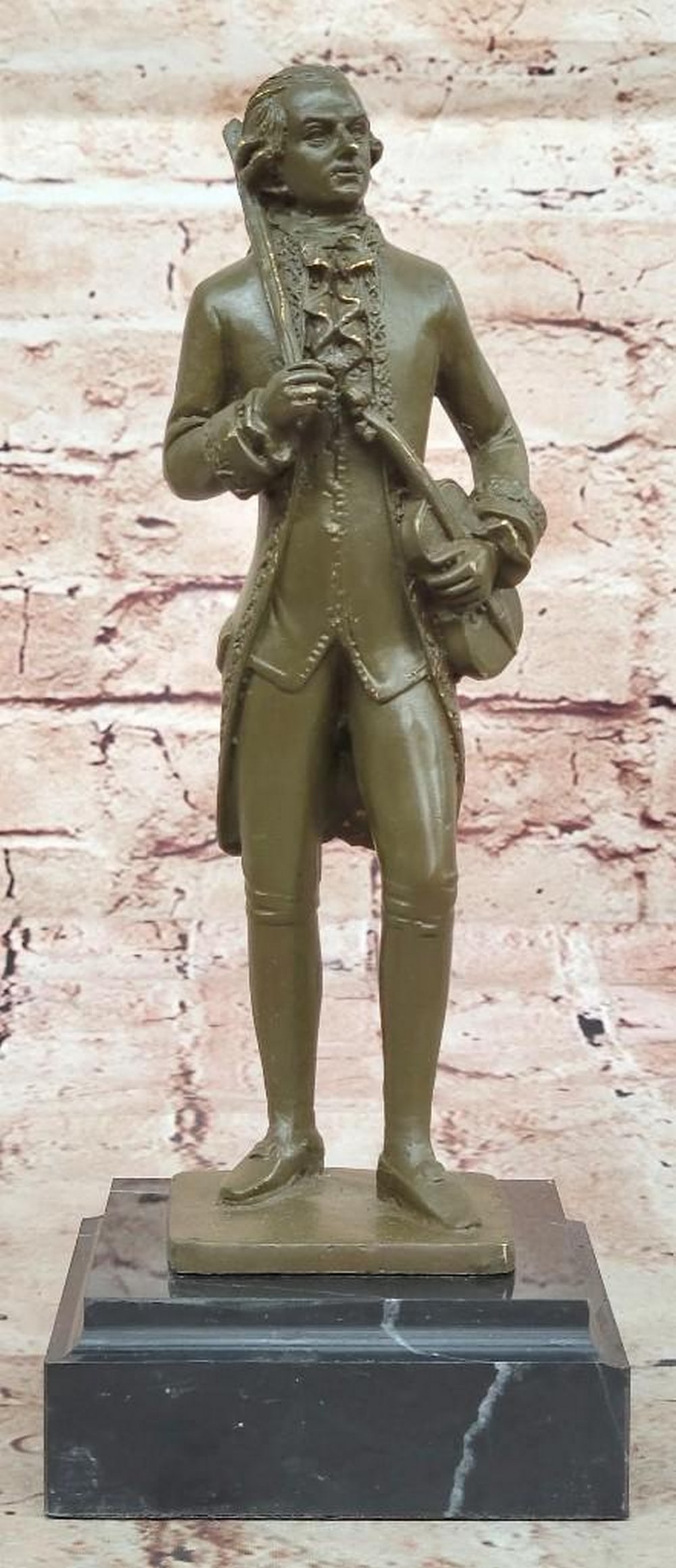 Bronze Classical Violinist Figurine Sculpture of Young Mozart (1 of 7)