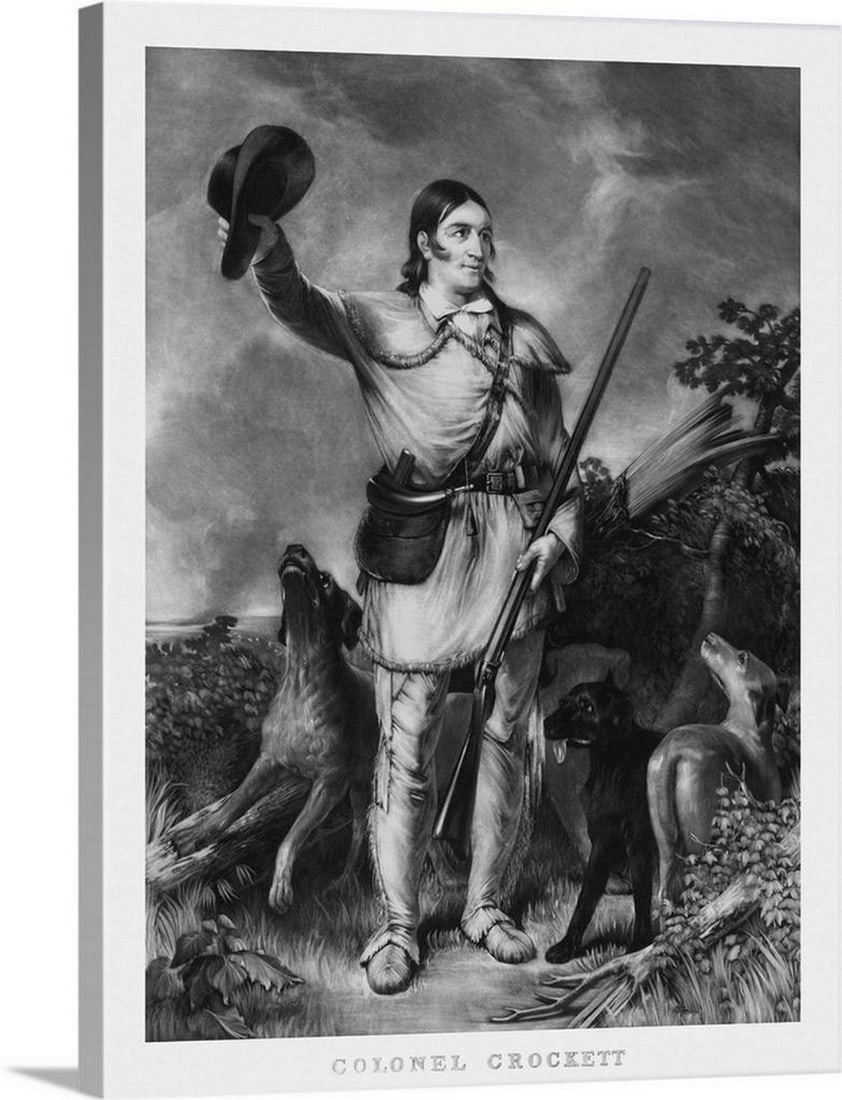 Davy Crockett Canvas Reproduction – 18" × 24" (1 of 2)