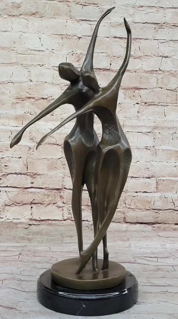 Shall We Dance - Milo's Dynamic Dancer Original Bronze Sculpture on Marble Base - 19" x 12.5" (1 of 6)