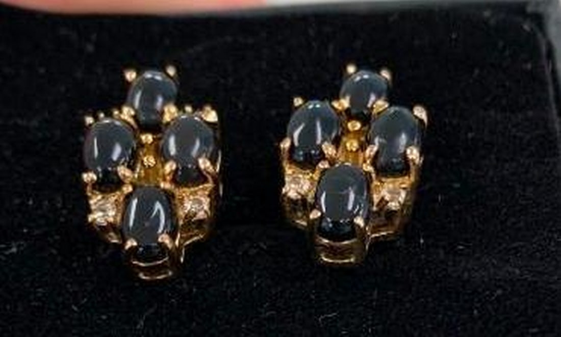 Midnight Elegance Onyx Drop Earrings - 6