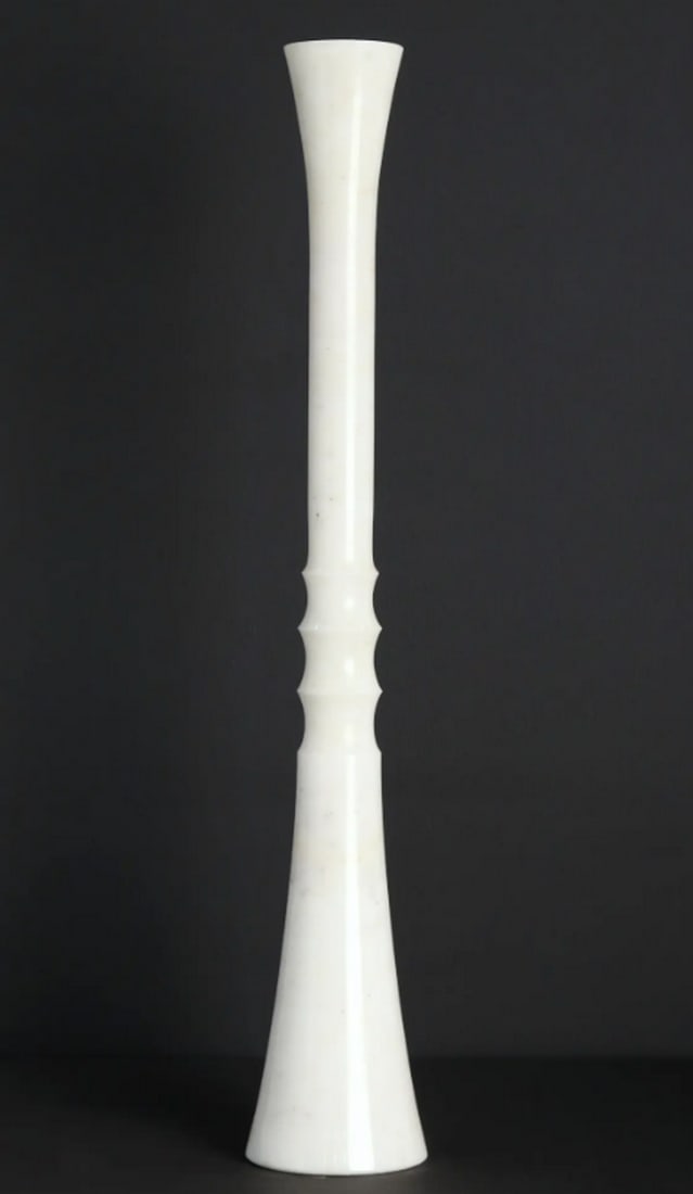 Decorative White Marble Candle Stand – 24" (1 of 6)