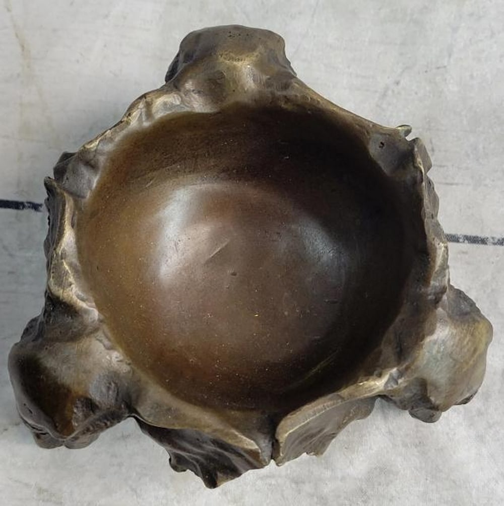 Trinity of Wisdom: Bronze Elephant Head Dish - 4