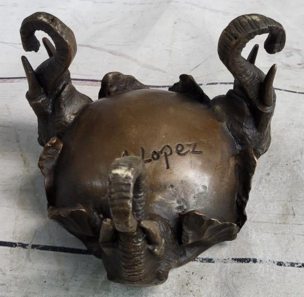 Trinity of Wisdom: Bronze Elephant Head Dish - 7