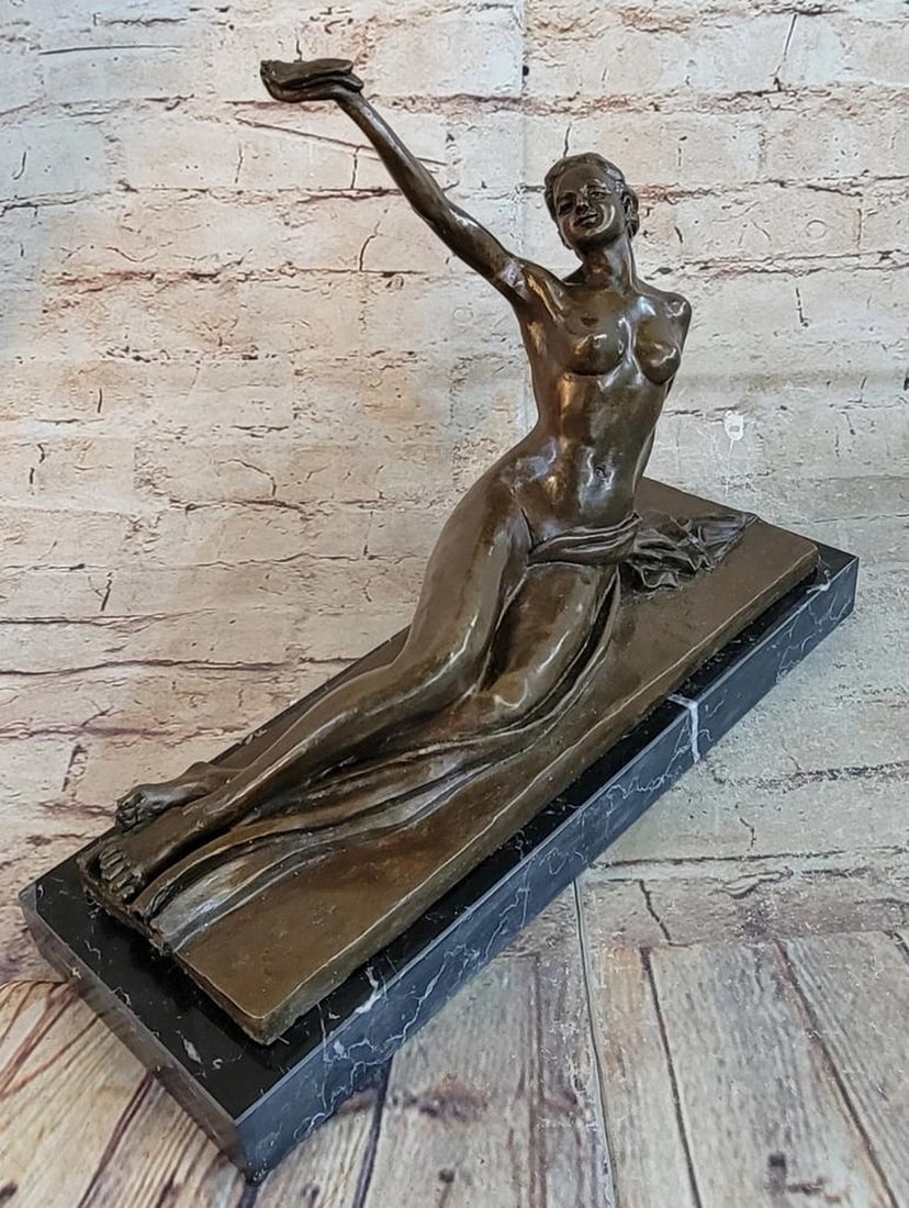 The Bird in Hand Bronze Sculpture - 10" x 13": The Bird in Hand Bronze Sculpture - 10" x 13" This sculpture is a perfect beauty composition. "The Bird in Hand" was created by A. Gennarelli and is one of his best known sculptures. T