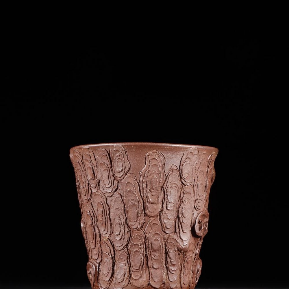 Exquisite Zisha Pine-Section Style Teacup - 4