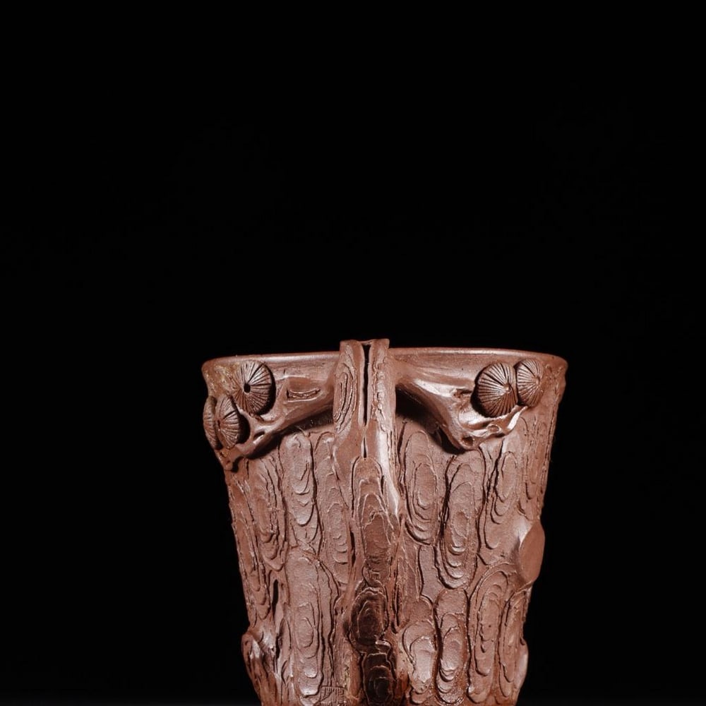 Exquisite Zisha Pine-Section Style Teacup - 5
